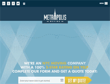 Tablet Screenshot of metropolismoving.com